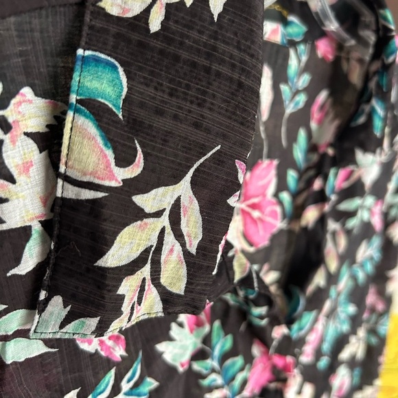Goa Floral Black Blouse XL - Picture 12 of 16
